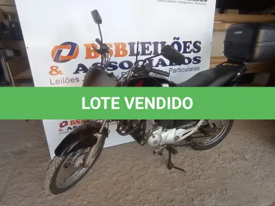 LOTE 001 - 01 HONDA CG 150 TITAN ESD ÁLCOOL/GASOLINA; COR PRETA; ANO 2012/2012. (NO ESTADO)