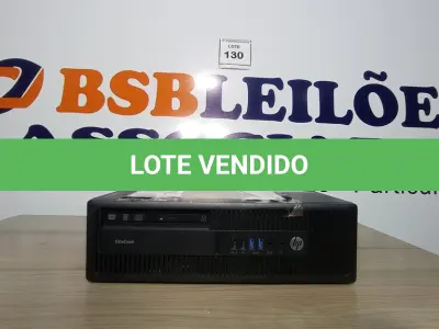 LOTE 130 - 01 CPU HP 8GB 231098. (NO ESTADO EM QUE SE ENCONTRA. SUJEITO A AVARIAS OCULTAS/VISÍVEIS.)