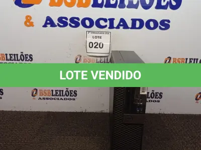 LOTE 020 - 01 CPU DELL CORE I5 7THGEN 8QZYHL2. (NO ESTADO EM QUE SE ENCONTRA. SUJEITO A AVARIAS OCULTAS/VISÍVEIS.)
