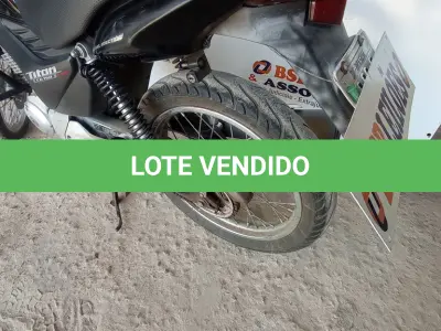 LOTE 002 - 01 HONDA CG 150 TITAN ESD ÁLCOOL/GASOLINA; COR PRETA; ANO 2012/2012. (NO ESTADO)