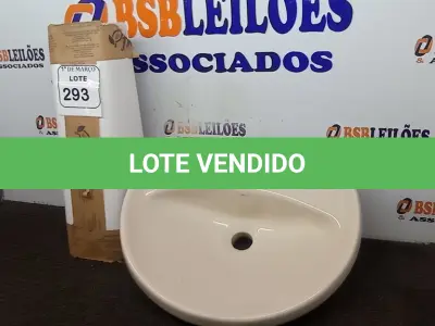 LOTE 293 - 01 PIA COM COLUNA NA COR BRANCA PARA LAVATÓRIO. (NO ESTADO) ATENÇÃO! FAZER A VISITAÇÃO ANTES DE ARREMATAR, NÃO SABEMOS SE FUNCIONA. LEILÃO NÃO TEM GARANTIA E NEM DEVOLUÇÃO, SUJEITO A POSSÍVEIS AVARIAS VISÍVEIS/OCULTAS E/OU AUSÊNCIA DE COMPONENTES.