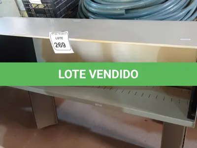 LOTE 269 - 01 ARMÁRIO EM AÇO PARA BANCADA. (NO ESTADO) ATENÇÃO! FAZER A VISITAÇÃO ANTES DE ARREMATAR, NÃO SABEMOS SE FUNCIONA. LEILÃO NÃO TEM GARANTIA E NEM DEVOLUÇÃO, SUJEITO A POSSÍVEIS AVARIAS VISÍVEIS/OCULTAS E/OU AUSÊNCIA DE COMPONENTES.