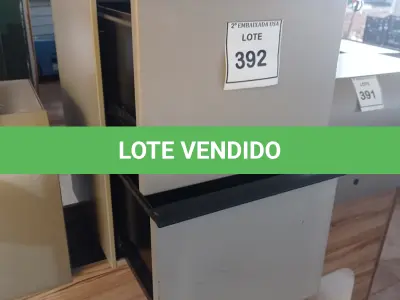 LOTE 392 - 01 GAVETEIRO EM AÇO 02 GAVETAS. (NO ESTADO EM QUE SE ENCONTRA. SUJEITO A AVARIAS OCULTAS/VISÍVEIS.)