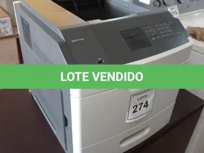 LOTE 274 - 01 EQUIPMENT (IMPRESSORA LEXMARK). (NO ESTADO EM QUE SE ENCONTRA. SUJEITO A AVARIAS OCULTAS/VISÍVEIS.) BH1571Y