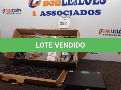LOTE 297 - 01 CPU HP, MOUSE, TECLADO E CARREGADOR. (NO ESTADO EM QUE SE ENCONTRA. SUJEITO A AVARIAS OCULTAS/VISÍVEIS.) BD0547C