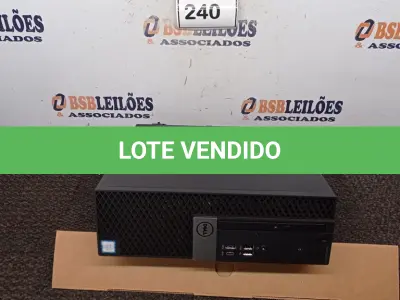 LOTE 240 - 01 CPU DELL CORE I5 SEM MEMÓRIA CD0001051943. (NO ESTADO EM QUE SE ENCONTRA. SUJEITO A AVARIAS OCULTAS/VISÍVEIS.)
