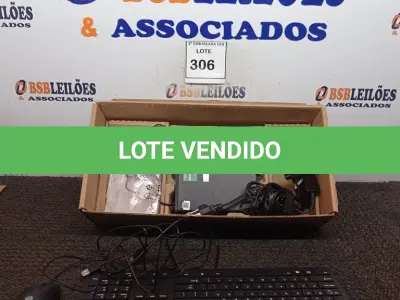 LOTE 306 - 01 CPU HP, MOUSE, TECLADO E CARREGADOR. (NO ESTADO EM QUE SE ENCONTRA. SUJEITO A AVARIAS OCULTAS/VISÍVEIS.) BD0553L