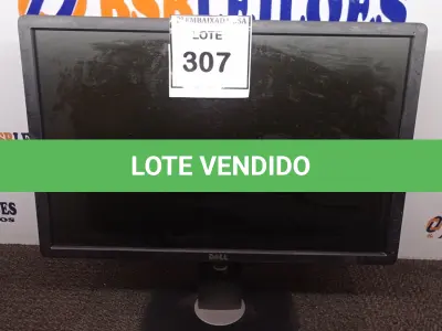 LOTE 307 - 01 MONITOR DELL. (NO ESTADO EM QUE SE ENCONTRA. SUJEITO A AVARIAS OCULTAS/VISÍVEIS.)