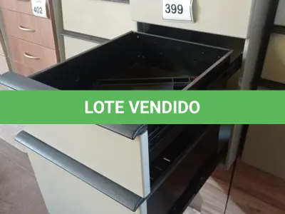 LOTE 399 - 01 GAVETEIRO EM AÇO 03 GAVETAS. (NO ESTADO EM QUE SE ENCONTRA. SUJEITO A AVARIAS OCULTAS/VISÍVEIS.)