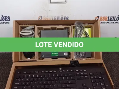 LOTE 209 - 01 CPU HP, MOUSE, TECLADO E CARREGADOR. (NO ESTADO EM QUE SE ENCONTRA. SUJEITO A AVARIAS OCULTAS/VISÍVEIS.) BD1048X