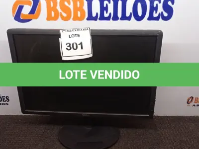 LOTE 301 - 01 MONITOR DELL. (NO ESTADO EM QUE SE ENCONTRA. SUJEITO A AVARIAS OCULTAS/VISÍVEIS.)