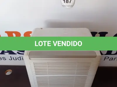 LOTE 187 - 01 DEHUMIDIFIER. 110V. (NO ESTADO EM QUE SE ENCONTRA. SUJEITO A AVARIAS OCULTAS/VISÍVEIS.) AV9848E