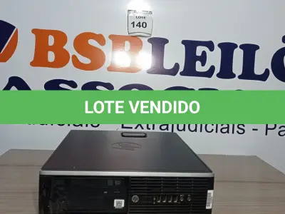LOTE 140 - 01 CPU HP  4GB  754290. (NO ESTADO EM QUE SE ENCONTRA. SUJEITO A AVARIAS OCULTAS/VISÍVEIS.)