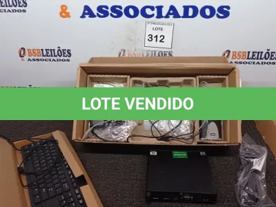 LOTE 312 - 01 CPU HP, MOUSE, TECLADO E CARREGADOR. (NO ESTADO EM QUE SE ENCONTRA. SUJEITO A AVARIAS OCULTAS/VISÍVEIS.) BD0558P