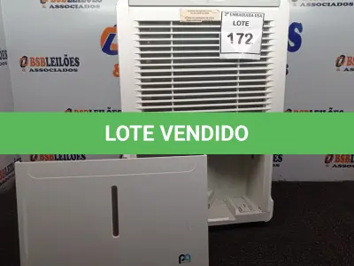 LOTE 172 - 01 DEHUMIDIFIER 110V. (NO ESTADO EM QUE SE ENCONTRA. SUJEITO A AVARIAS OCULTAS/VISÍVEIS.) BF8593S