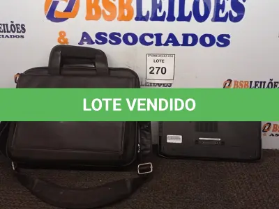 LOTE 270 - 01 NOTEBOOK DELL CORE I5 COM BOLSA. (NO ESTADO EM QUE SE ENCONTRA. SUJEITO A AVARIAS OCULTAS/VISÍVEIS.)