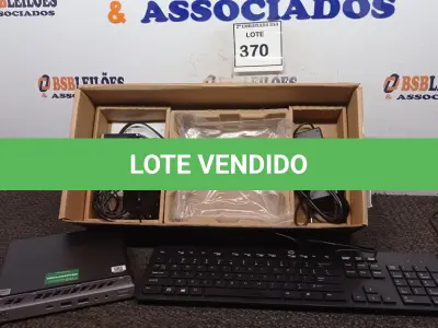 LOTE 370 - 01 CPU HP, MOUSE, TECLADO E CARREGADOR. (NO ESTADO EM QUE SE ENCONTRA. SUJEITO A AVARIAS OCULTAS/VISÍVEIS.) BD0083S