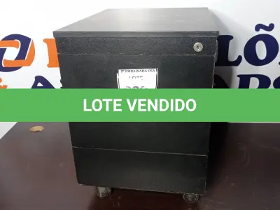 LOTE 229 - 01 GAVETEIRO PRETOS COM 03 GAVETAS. (NO ESTADO EM QUE SE ENCONTRA. SUJEITO A AVARIAS OCULTAS/VISÍVEIS.)