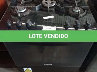 LOTE 326 - 01 FOGÃO BRASTEMP 05 BOCAS BIVOLT (NO ESTADO EM QUE SE ENCONTRA. SUJEITO A AVARIAS OCULTAS/VISÍVEIS.) BH1501T