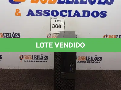 LOTE 366 - 01 CPU DELL CORE I5 8GB -CD0001051958. (NO ESTADO EM QUE SE ENCONTRA. SUJEITO A AVARIAS OCULTAS/VISÍVEIS.)