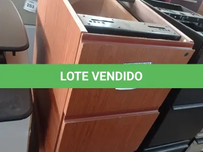 LOTE 267 - 01 GAVETEIRO COM 2 GAVETAS. (NO ESTADO EM QUE SE ENCONTRA. SUJEITO A AVARIAS OCULTAS/VISÍVEIS.)