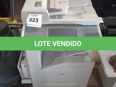 LOTE 323 - 01 PRINTER/COPIER MACHINE (IMPRESSORA COPIADORA LEXMARK X864DE). (NO ESTADO EM QUE SE ENCONTRA. SUJEITO A AVARIAS OCULTAS/VISÍVEIS.)