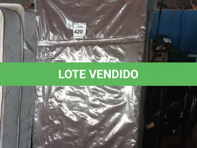 LOTE 420 - 01 BOX QUEEN (BOX SOLTEIRO). (NO ESTADO EM QUE SE ENCONTRA. SUJEITO A AVARIAS OCULTAS/VISÍVEIS.) AV9418C