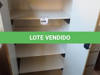 LOTE 448 - 01 ARMÁRIO ALTO DE 02 PORTAS. (NO ESTADO EM QUE SE ENCONTRA. SUJEITO A AVARIAS OCULTAS/VISÍVEIS.)