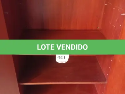 LOTE 441 - 01 ARMÁRIO ALTO DE 02 PORTAS. (NO ESTADO EM QUE SE ENCONTRA. SUJEITO A AVARIAS OCULTAS/VISÍVEIS.)