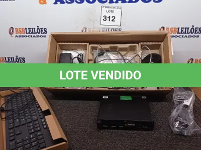LOTE 312 - 01 CPU HP, MOUSE, TECLADO E CARREGADOR. (NO ESTADO EM QUE SE ENCONTRA. SUJEITO A AVARIAS OCULTAS/VISÍVEIS.) BD0558P
