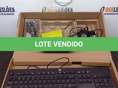LOTE 234 - 01 CPU HP, MOUSE, TECLADO E CARREGADOR. (NO ESTADO EM QUE SE ENCONTRA. SUJEITO A AVARIAS OCULTAS/VISÍVEIS.) BD0550U