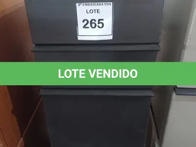 LOTE 265 - 01 GAVETEIRO EM AÇO 03 GAVETAS. (NO ESTADO EM QUE SE ENCONTRA. SUJEITO A AVARIAS OCULTAS/VISÍVEIS.)