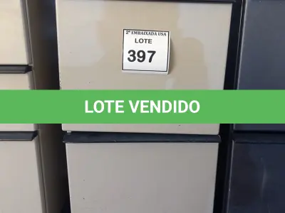 LOTE 397 - 01 GAVETEIRO EM AÇO 02 GAVETAS. (NO ESTADO EM QUE SE ENCONTRA. SUJEITO A AVARIAS OCULTAS/VISÍVEIS.)