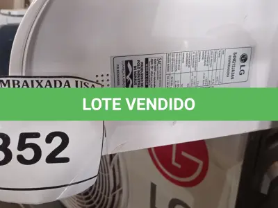 LOTE 352 - 01 AR CONDICIONADO LG INVERTER 11.000BTUS 220V. (NO ESTADO EM QUE SE ENCONTRA. SUJEITO A AVARIAS OCULTAS/VISÍVEIS.)