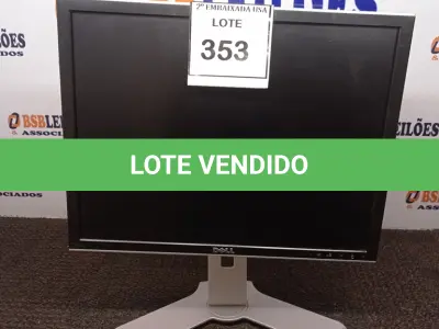 LOTE 353 - 01 MONITOR DELL. (NO ESTADO EM QUE SE ENCONTRA. SUJEITO A AVARIAS OCULTAS/VISÍVEIS.)