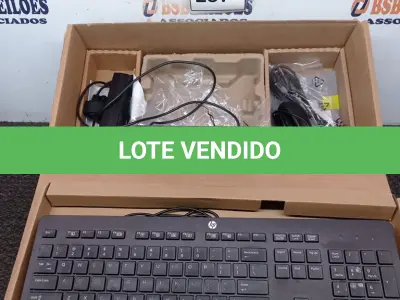 LOTE 237 - 01 CPU HP, MOUSE, TECLADO E CARREGADOR. (NO ESTADO EM QUE SE ENCONTRA. SUJEITO A AVARIAS OCULTAS/VISÍVEIS.) BD0075H