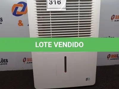 LOTE 316 - 01 DEHUMIDIFIER 110V. (NO ESTADO EM QUE SE ENCONTRA. SUJEITO A AVARIAS OCULTAS/VISÍVEIS.) AV9986S