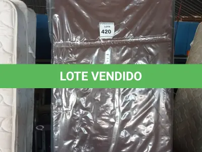 LOTE 420 - 01 BOX QUEEN (BOX SOLTEIRO). (NO ESTADO EM QUE SE ENCONTRA. SUJEITO A AVARIAS OCULTAS/VISÍVEIS.) AV9418C