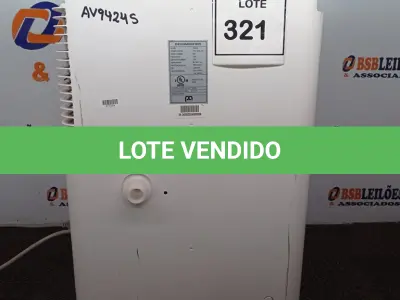 LOTE 321 - 01 DEHUMIDIFIER 110V. (NO ESTADO EM QUE SE ENCONTRA. SUJEITO A AVARIAS OCULTAS/VISÍVEIS.) AV9424S