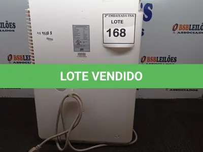 LOTE 168 - 01 DEHUMIDIFIER 110V. (NO ESTADO EM QUE SE ENCONTRA. SUJEITO A AVARIAS OCULTAS/VISÍVEIS.) AV9338S