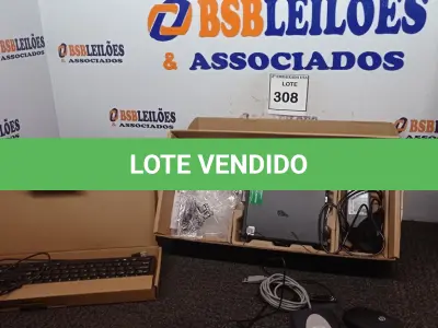 LOTE 308 - 01 CPU HP, MOUSE, TECLADO E CARREGADOR. (NO ESTADO EM QUE SE ENCONTRA. SUJEITO A AVARIAS OCULTAS/VISÍVEIS.) BD0549G