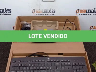 LOTE 216 - 01 CPU HP, MOUSE, TECLADO E CARREGADOR. (NO ESTADO EM QUE SE ENCONTRA. SUJEITO A AVARIAS OCULTAS/VISÍVEIS.) BD0076R