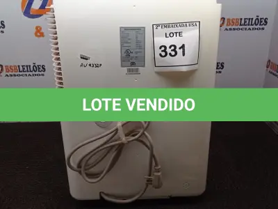 LOTE 331 - 01 DEHUMIDIFIER 110V. (NO ESTADO EM QUE SE ENCONTRA. SUJEITO A AVARIAS OCULTAS/VISÍVEIS.) AV9337P