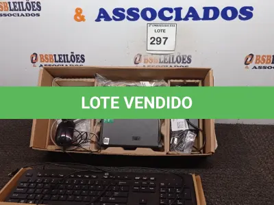 LOTE 297 - 01 CPU HP, MOUSE, TECLADO E CARREGADOR. (NO ESTADO EM QUE SE ENCONTRA. SUJEITO A AVARIAS OCULTAS/VISÍVEIS.) BD0547C