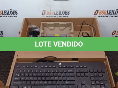 LOTE 216 - 01 CPU HP, MOUSE, TECLADO E CARREGADOR. (NO ESTADO EM QUE SE ENCONTRA. SUJEITO A AVARIAS OCULTAS/VISÍVEIS.) BD0076R