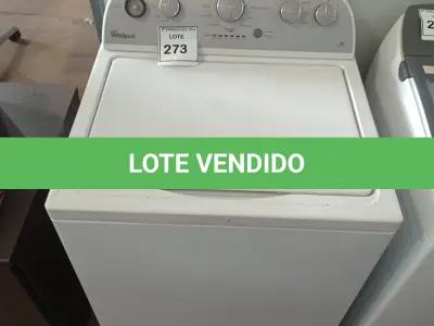 LOTE 273 - 01 MÁQUINA DE LAVAR WHIRLPOOL 110V (WASHER).  (NO ESTADO EM QUE SE ENCONTRA. SUJEITO A AVARIAS OCULTAS/VISÍVEIS.) AV9667T