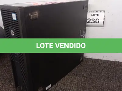 LOTE 230 - 01 CPU HP CORE I5 16GB - 851477. (NO ESTADO EM QUE SE ENCONTRA. SUJEITO A AVARIAS OCULTAS/VISÍVEIS.)
