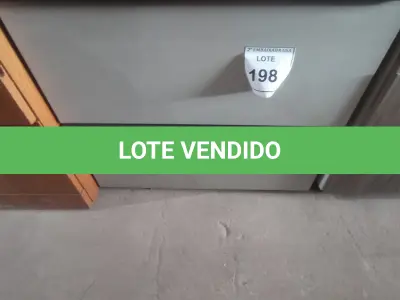 LOTE 198 - 01 ARMÁRIO BAIXO EM AÇO 02 GAVETAS. (NO ESTADO EM QUE SE ENCONTRA. SUJEITO A AVARIAS OCULTAS/VISÍVEIS.)
