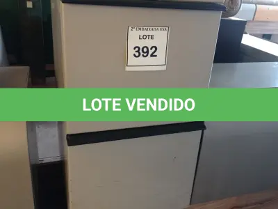 LOTE 392 - 01 GAVETEIRO EM AÇO 02 GAVETAS. (NO ESTADO EM QUE SE ENCONTRA. SUJEITO A AVARIAS OCULTAS/VISÍVEIS.)