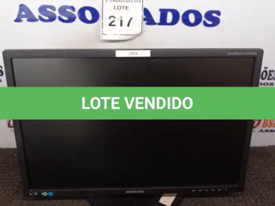LOTE 217 - 01 MONITOR SAMSUNG 262BHCLD9004 60W. (NO ESTADO EM QUE SE ENCONTRA. SUJEITO A AVARIAS OCULTAS/VISÍVEIS.)